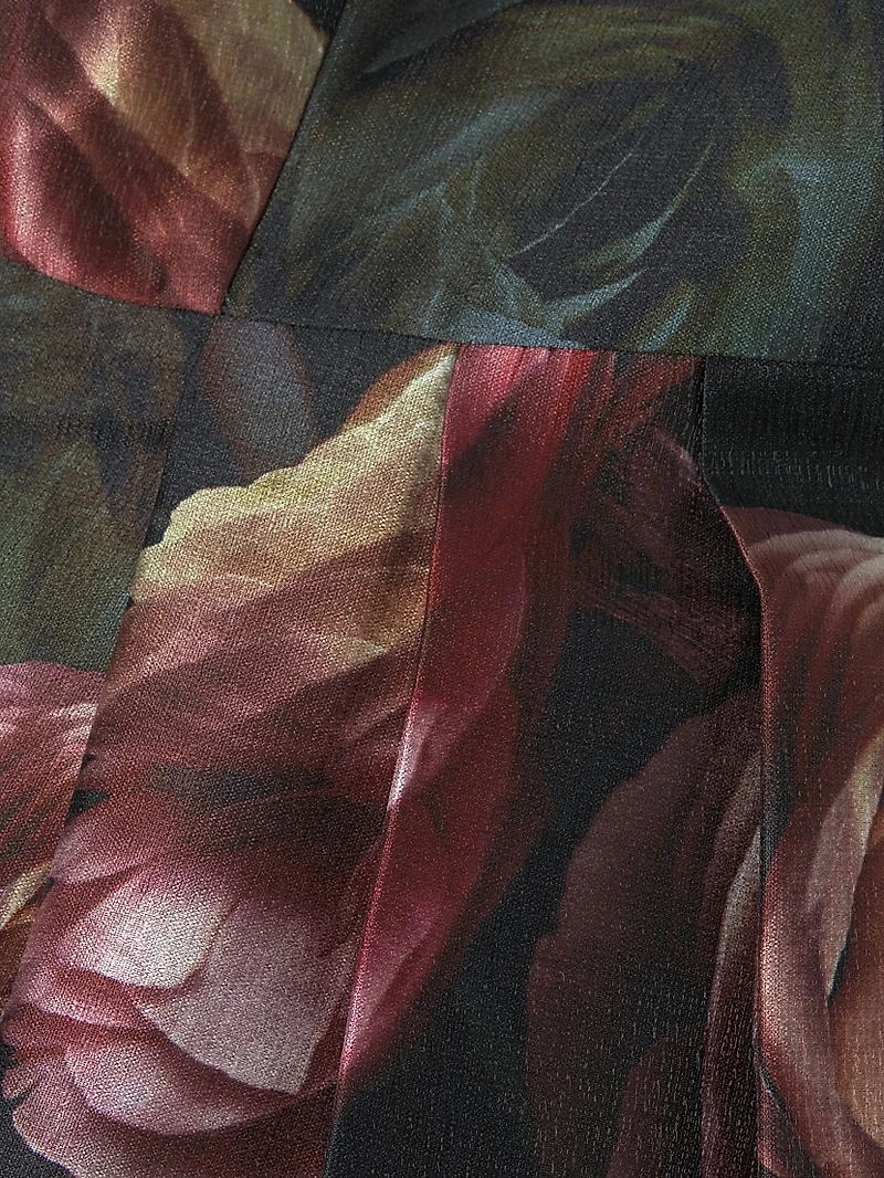 Elsa Rose Print Tea-Length Dress