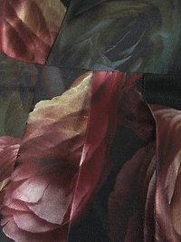 Elsa Rose Print Tea-Length Dress