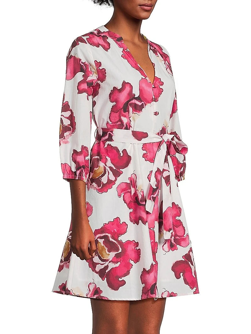 CC Cooper Floral Cotton Minidress
