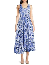 Cairo Floral Cotton Maxi Dress