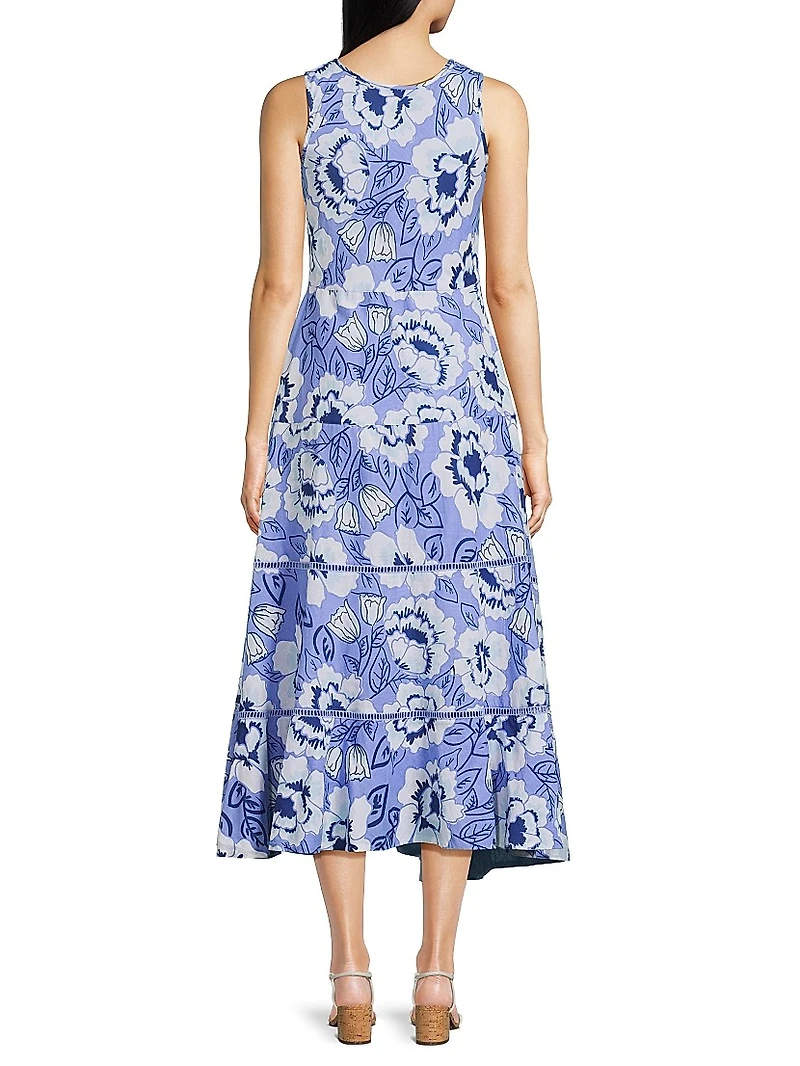 Cairo Floral Cotton Maxi Dress