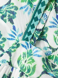 Natasha Floral Cotton A-Line Maxi Dress