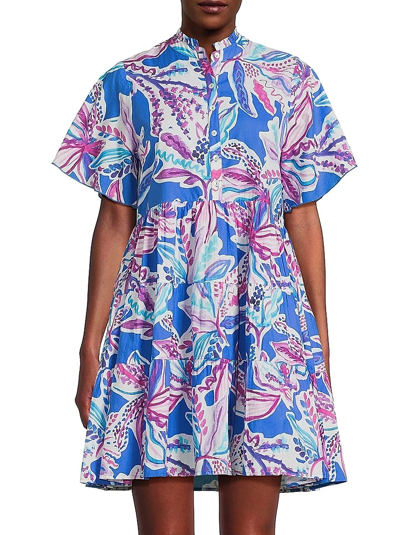 Vibeka Floral Cotton Shirtdress