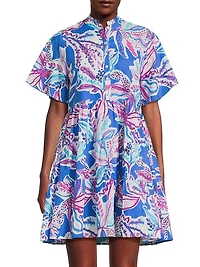 Vibeka Floral Cotton Shirtdress