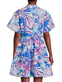 Vibeka Floral Cotton Shirtdress