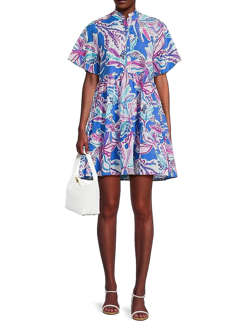 Vibeka Floral Cotton Shirtdress