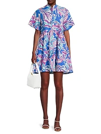 Vibeka Floral Cotton Shirtdress