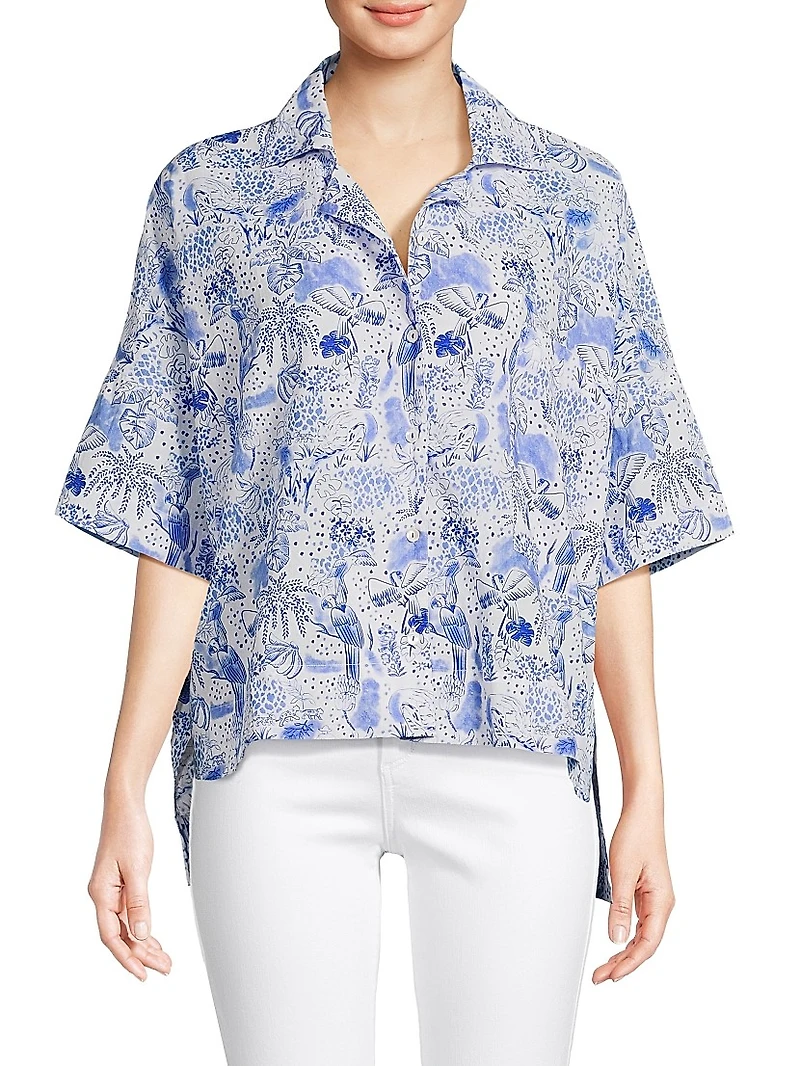 Natalia Floral Cotton Shirt