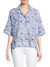 Natalia Floral Cotton Shirt