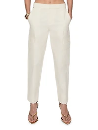 Callie Cotton Poplin Crop Pants
