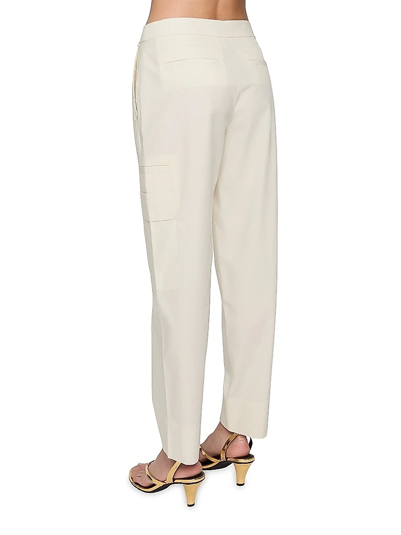 Callie Cotton Poplin Crop Pants
