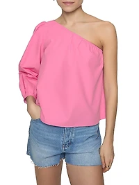 Sadie Cotton One-Shoulder Top