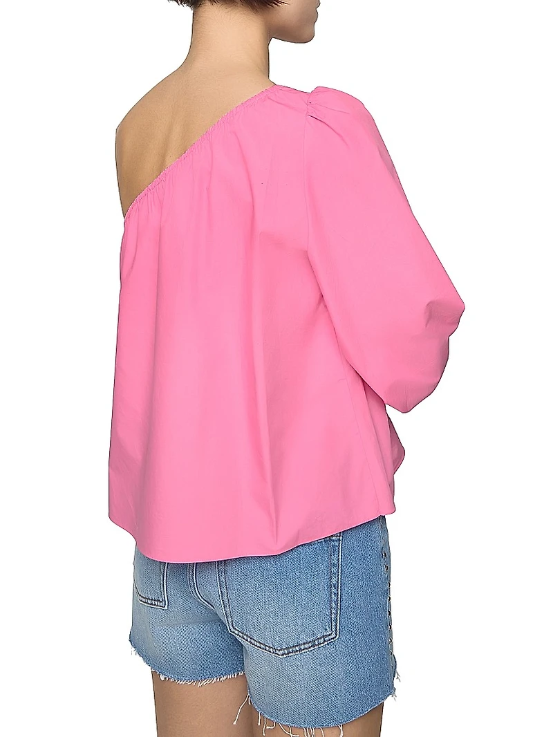 Sadie Cotton One-Shoulder Top
