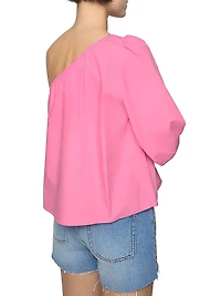 Sadie Cotton One-Shoulder Top