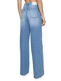 Camille Studded Wide-Leg Jeans