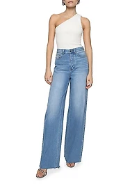 Camille Studded Wide-Leg Jeans