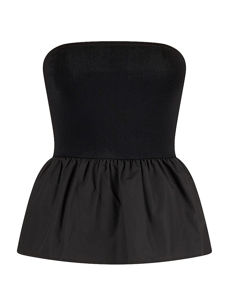 Ruthie Cotton Poplin Peplum Top