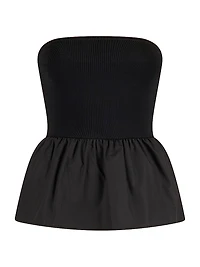 Ruthie Cotton Poplin Peplum Top