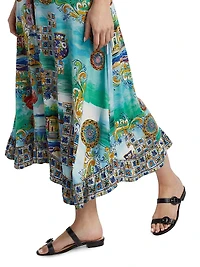 The Janie Favorite Asymmetric-Hem Midi-Dress