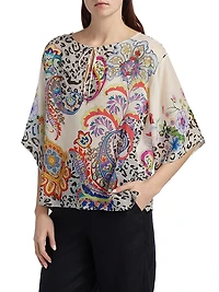 Milo Paisley Tieneck Blouse
