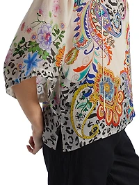 Milo Paisley Tieneck Blouse
