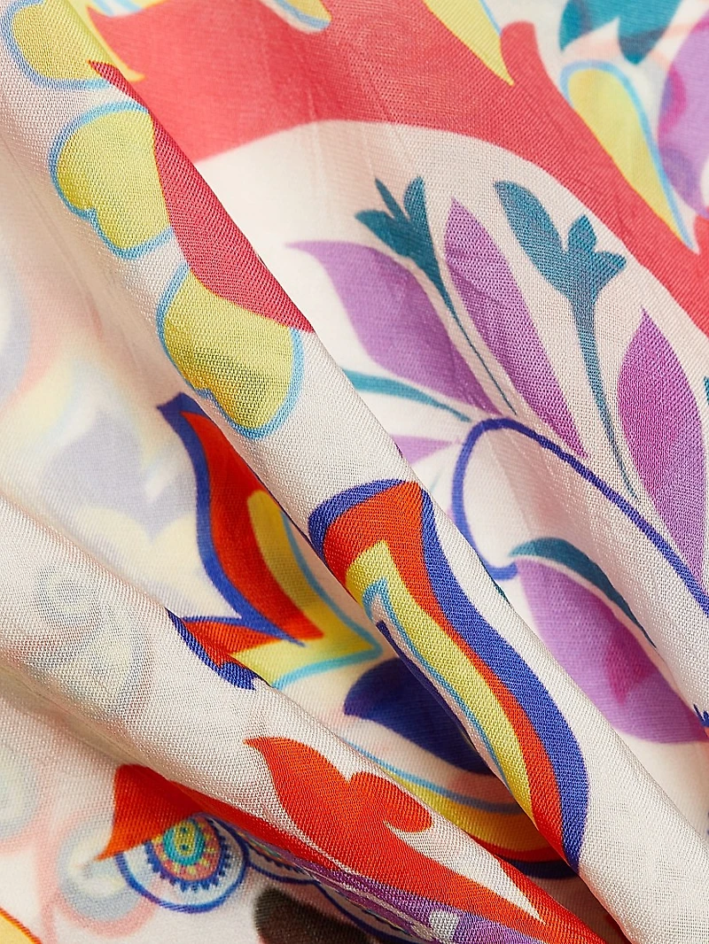 Milo Paisley Tieneck Blouse