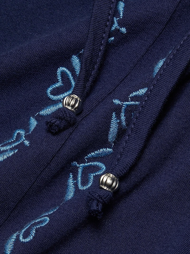 Yadira Cotton Drawstring Midi-Dress