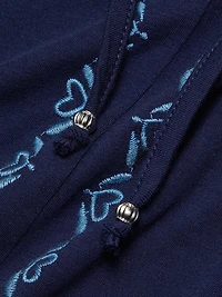 Yadira Cotton Drawstring Midi-Dress