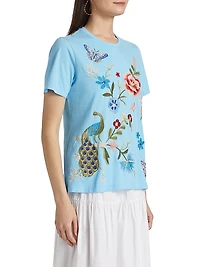 Embroidered Cotton T-Shirt