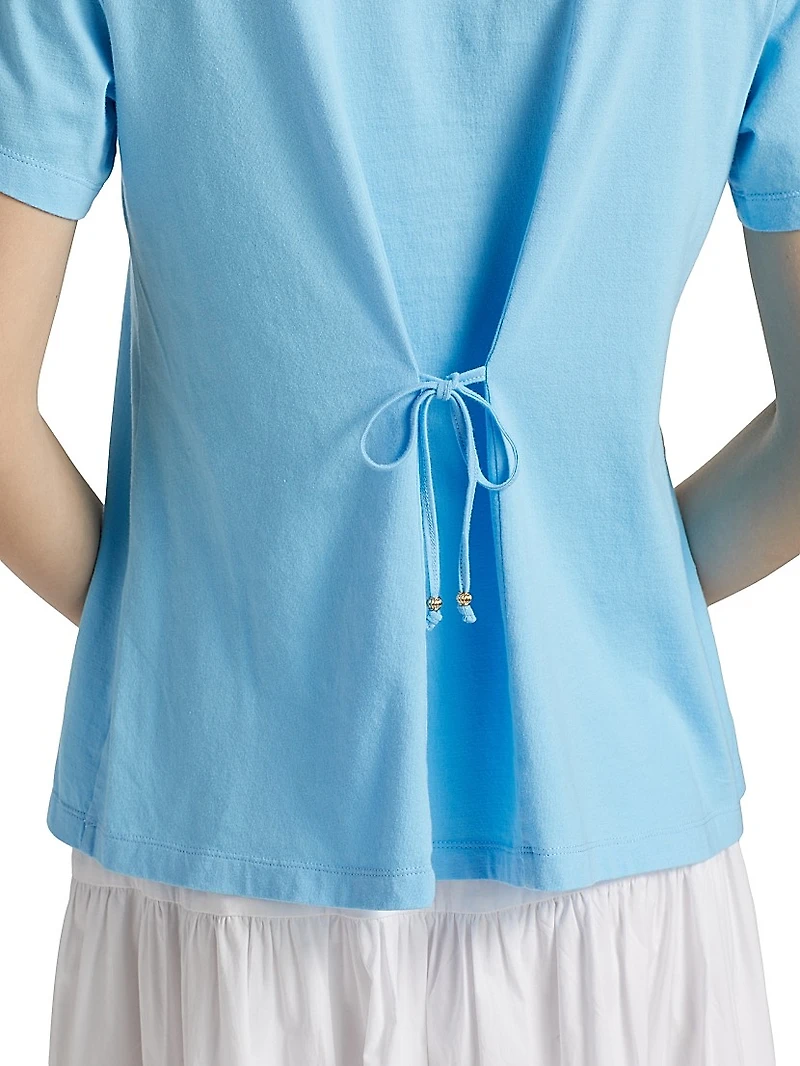 Embroidered Cotton T-Shirt