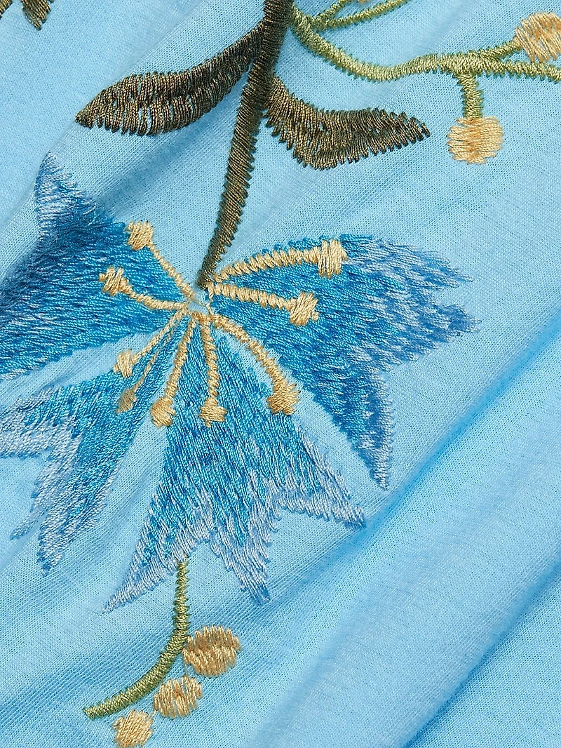 Embroidered Cotton T-Shirt