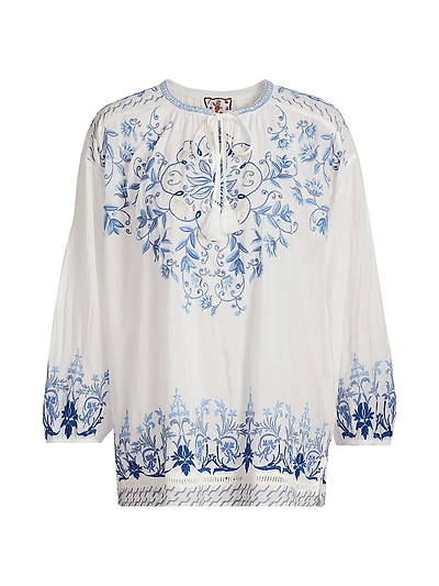 Margot Embroidered Blouse