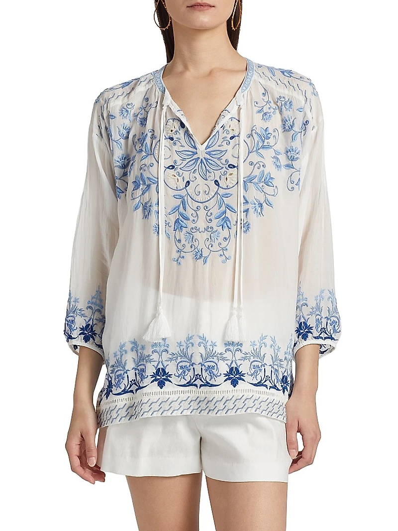 Margot Embroidered Blouse