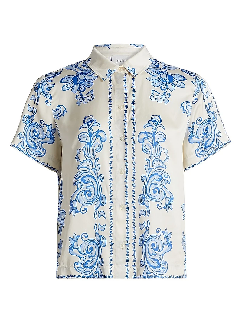 Ariana Abstract Floral Print Shirt