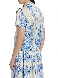 Ariana Abstract Floral Print Shirt