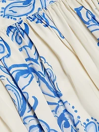 Kenzie Abstract Print Midi-Skirt