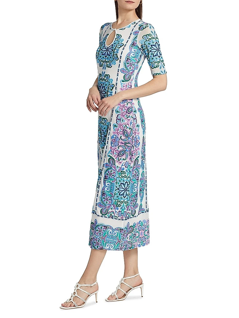 Haddey Mesh Midi-Dress
