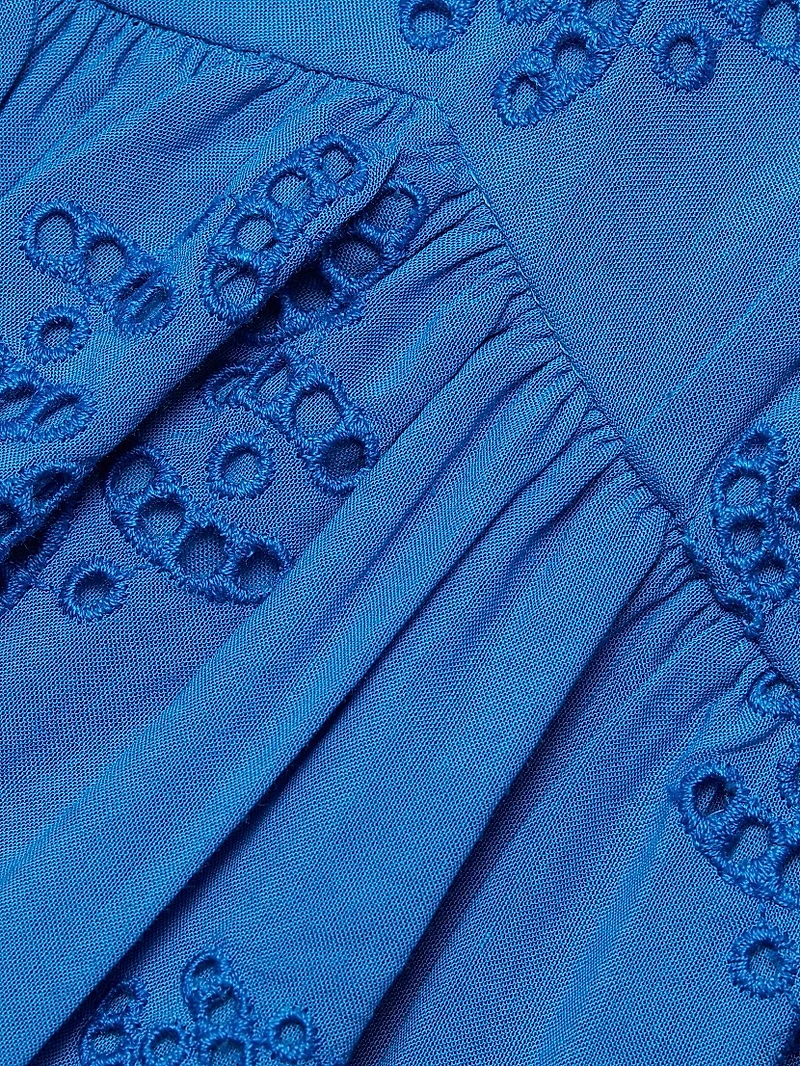 Cleo Eyelet Midi-Dress