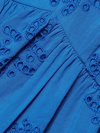 Cleo Eyelet Midi-Dress