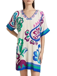 Tate Printed Shift Minidress