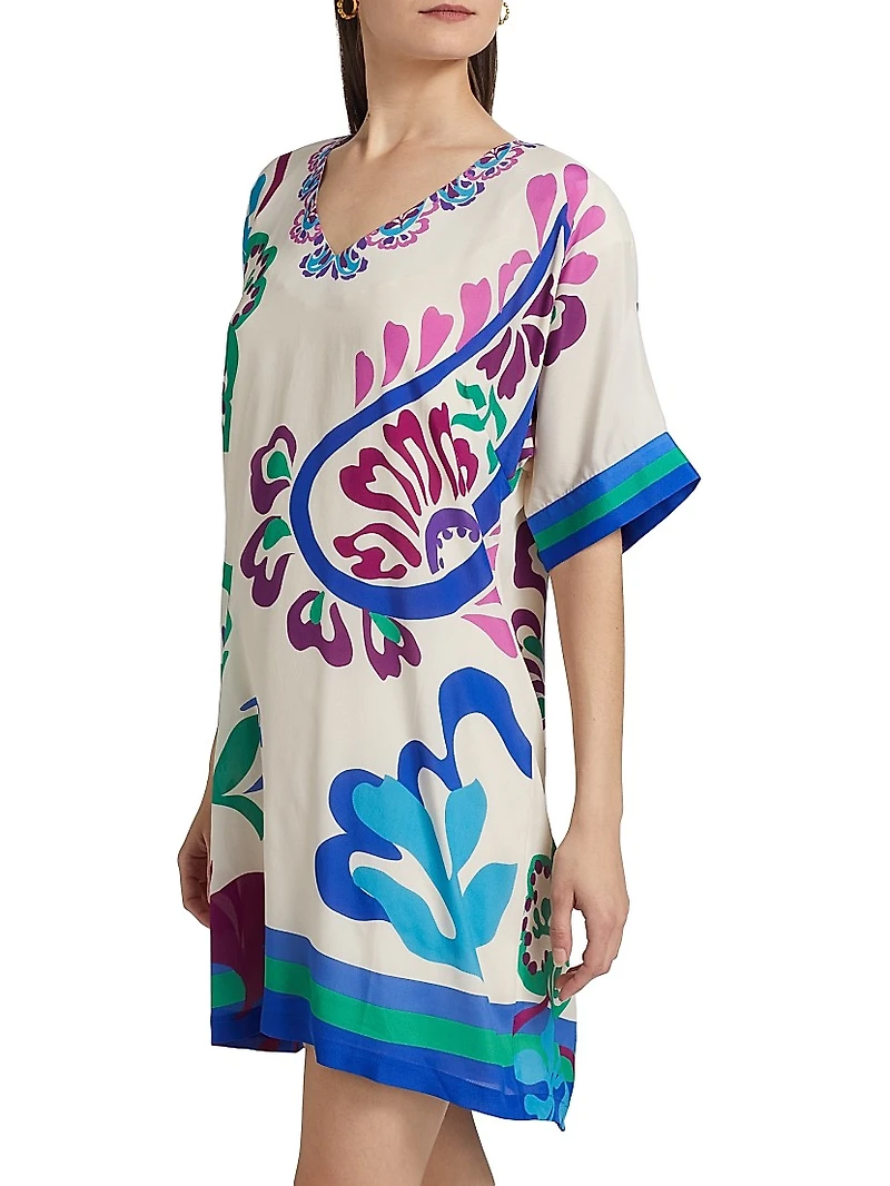 Tate Printed Shift Minidress