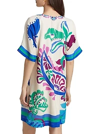 Tate Printed Shift Minidress