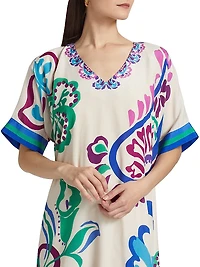 Tate Printed Shift Minidress