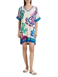 Tate Printed Shift Minidress