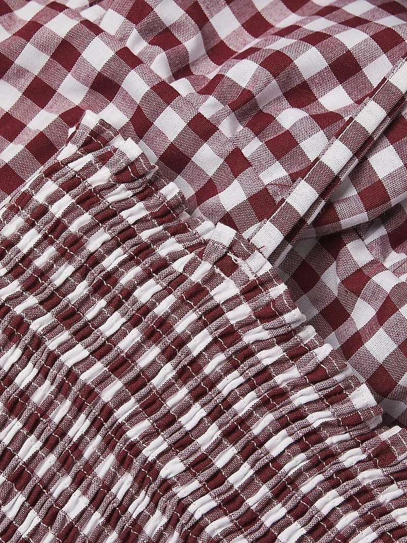 Clementine Gingham Tiered Maxi Dress
