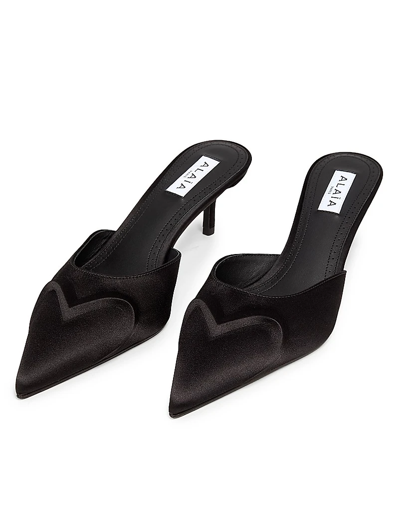 Satin 55MM Mules