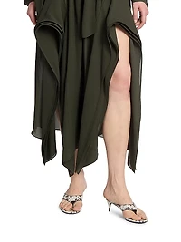 55MM Slip-On Embossed Leather Sandals