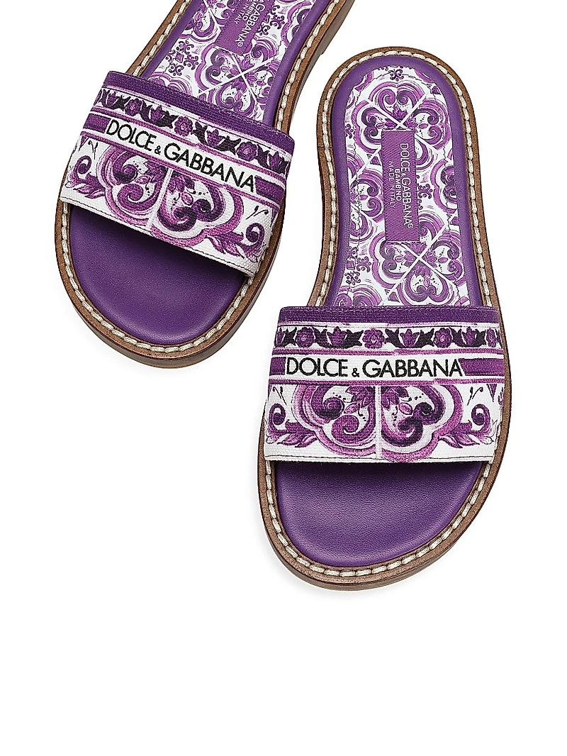 Little Girl's & Majolica Slide Sandals