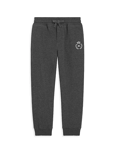 Little Boy's & Embroidered Logo Joggers