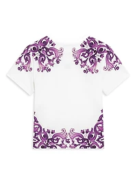 Little Girl's & Ornate Print Cotton T-Shirt
